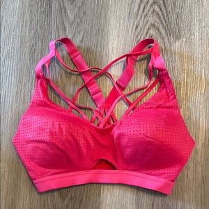 Victoria's Secret Red Bra with Strappy Back and Molded Cups